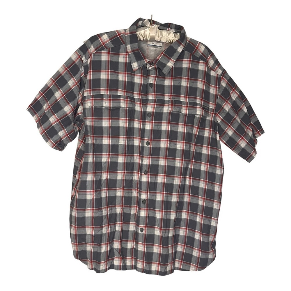Columbia Silver Ridge Lite Shirt Short Sleeve Mens Sz XL Omni Wick Button Up